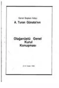OLAĞANÜSTÜ GENEL KURUL KONUŞMASI