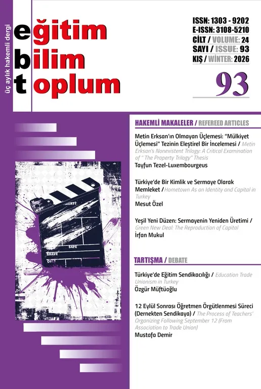Eğitim Bilim Toplum Sayı: 93