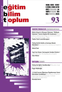Eğitim Bilim Toplum Sayı: 93