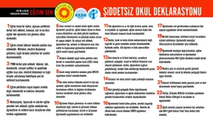Eğitim Sen Şiddetsiz Okul Deklarasyonu