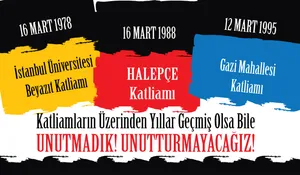 Mart Ayında Yaşanan Katliamları Unutmadık, Unutturmayacağız!