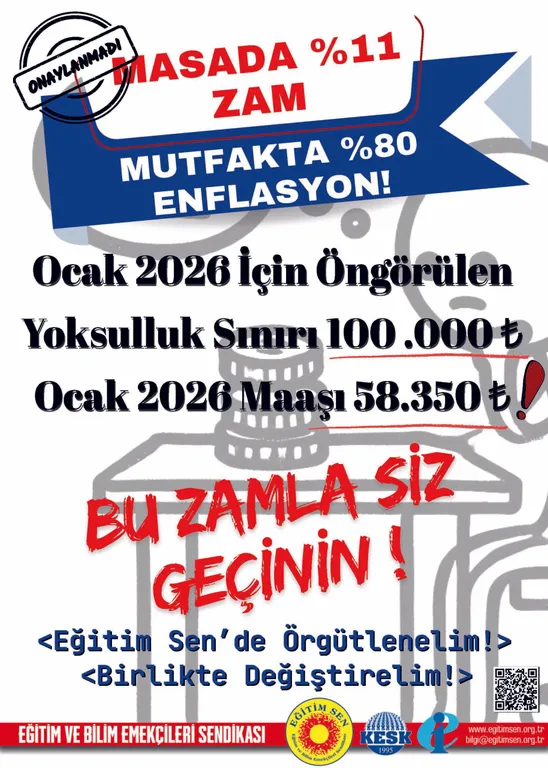 Eğitim Sen'de Örgütlenelim, Birlikte Değiştirelim! / Afiş