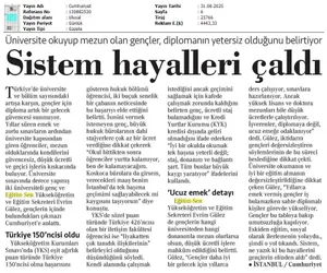 Sistem Hayalleri Çaldı / Cumhuriyet