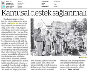 Kamusal Destek Sağlanmalı / Birgün