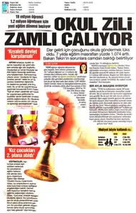 Okul Zili Zamlı Çalıyor / Nefes Gazetesi
