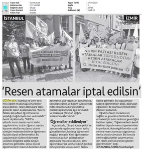 "Resen Atamalar İptal Edilsin" / Cumhuriyet