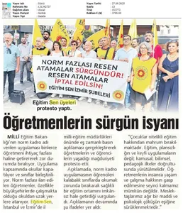 Öğretmenlerin Sürgün İsyanı / Sözcü