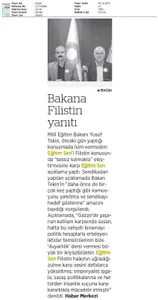 Bakana Filistin Yanıtı / Birgün