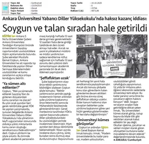 Soygun ve Talan Sıradan Hale Getirildi / Cumhuriyet