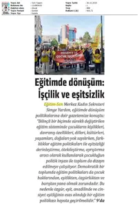 Eğitimde Dönüşüm: İşçilik ve Eşitsizlik / Yeni Yaşam