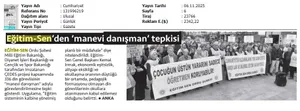 Eğitim Sen'den 'Manevi Danışman' Tepkisi / Cumhuriyet