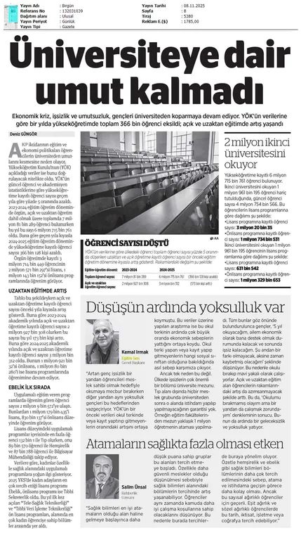 Üniversiteye Dair Umut Kalmadı / Birgün