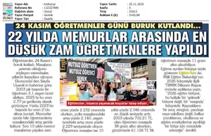 22 Yılda Memurlar Arasında En Düşük Zam Öğretmenlere Yapıldı / Korkusuz