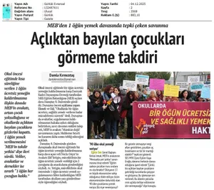 Açlıktan Bayılan Çocukları Görmeme Takdiri / Evrensel