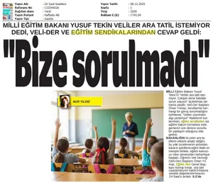 "Bize Sorulmadı" / 24 Saat Gazetesi