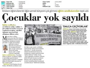 Eğitimciler Tepkili: Milyonlar Açlık Sarmalında / Cumhuriyet