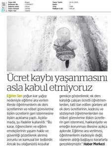 Ücret Kaybı Yaşanmasını Asla Kabul Etmiyoruz / Birgün