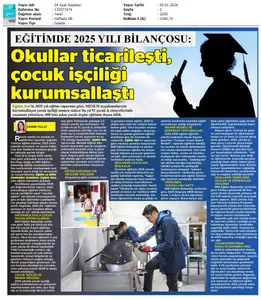 Eğitimde 2025 Yılı Bilançosu / 24 Saat Gazetesi