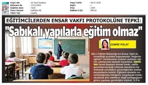 "Sabıkalı Yapılarla Eğitim Olmaz" / 24 Saat Gazetesi