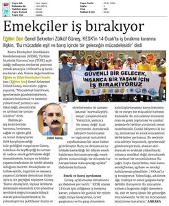 Emekçiler İş Bırakıyor / Yeni Yaşam