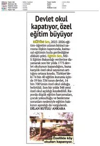 Devlet Okul Kapatıyor, Özel Eğitim Büyüyor / Nefes Gazetesi