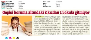 Geçici Koruma Altındaki 2 Kızdan 1'i Okula Gitmiyor / Sözcü