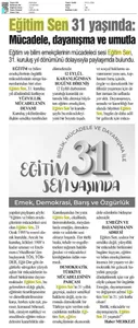 Eğitim Sen 31 Yaşında / Hür Haber
