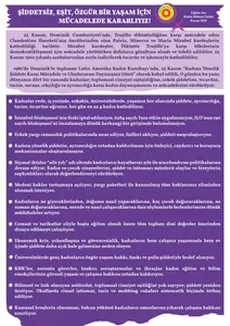 Şiddetsiz, Eşit, Özgür Bir Yaşam İçin Mücadelede Kararlıyız! / 25 Kasım Bildiri