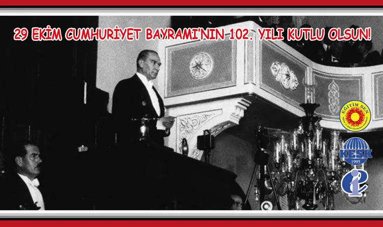 Demokratik, Sosyal, Laik ve Toplumsal Barışı Amaçlayan Bir Cumhuriyete Olan İnanç ve Kararlılıkla; Cumhuriyet 102 Yaşında!