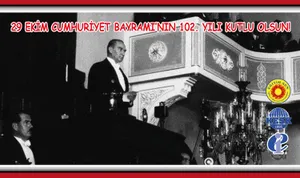 Demokratik, Sosyal, Laik ve Toplumsal Barışı Amaçlayan Bir Cumhuriyete Olan İnanç ve Kararlılıkla; Cumhuriyet 102 Yaşında!