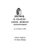2. Olağan Genel Kurulu Açılış Konuşması - Temmuz 1993