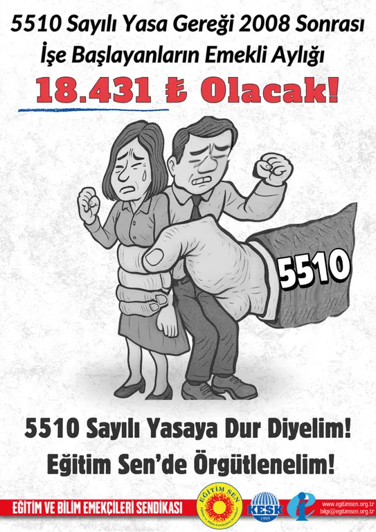 5510 Sayılı Yasaya Dur Diyelim! / Afiş