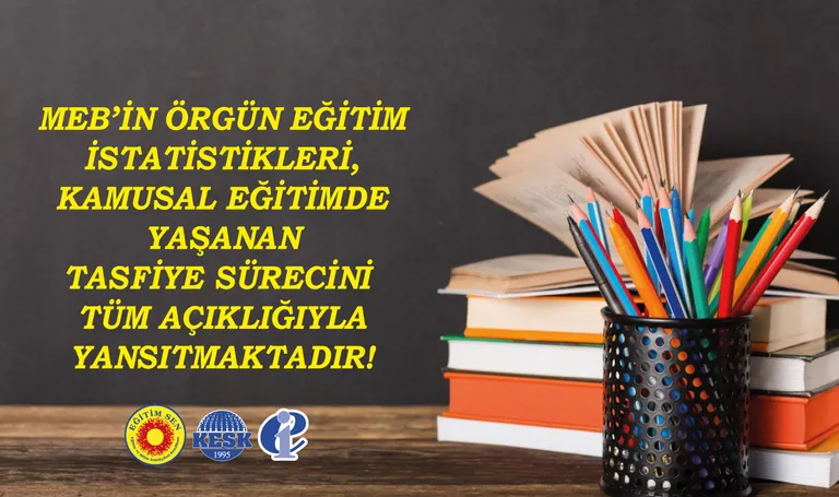 MEB’in Örgün Eğitim İstatistikleri Kamusal Eğitimde Yaşanan Tasfiye Sürecini Tüm Açıklığıyla Yansıtmaktadır!