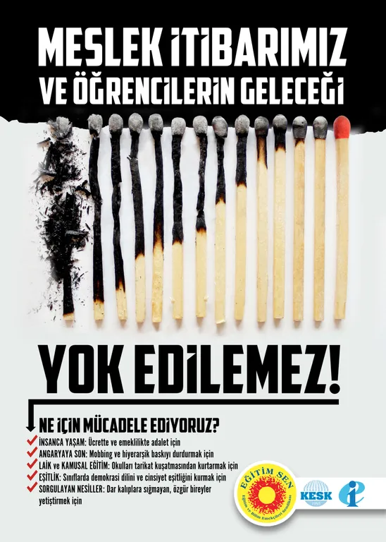 Meslek İtibarımız ve Öğrencilerin Geleceği Yok Edilemez! / Afiş