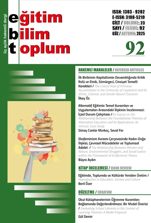 Eğitim Bilim Toplum Sayı: 92