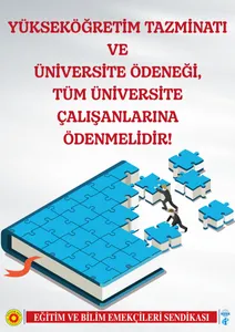Yükseköğretim Tazminatı ve Üniversite Ödeneği, Tüm Üniversite Çalışanlarına Ödenmelidir!