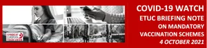 ETUC briefing note on mandatory Covid-19 vaccination schemes