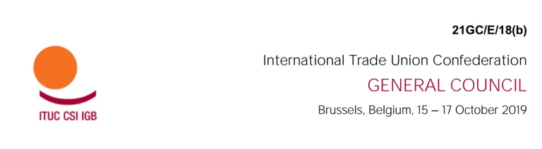 ITUC General Council Resolution on Turkey