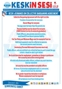 KESK's DEMANDS ON COLLECTIVE BARGAINING AGREEMENT