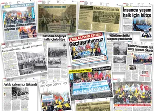 Gazete Manşetlerinde 18-19 Aralık 'Geçinemiyoruz' Mitinglerimiz