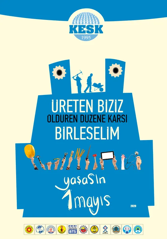 1 Mayıs Afişimizi Yayınladık: Üreten biziz, öldüren düzene karşı birleşelim
