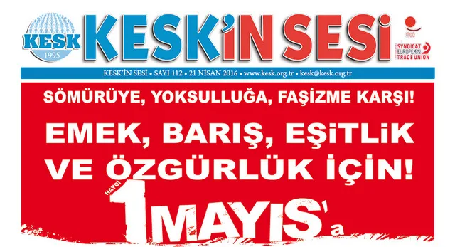 1 Mayıs 2016 Bildirimiz