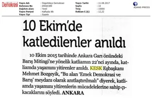 11 Ağustos Basın'da KESK