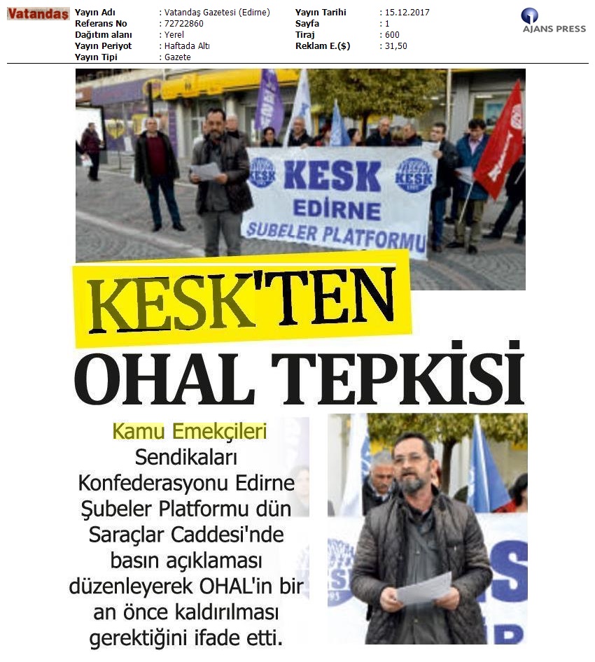 2017_12_15_Vatandas Gazetesi (Edirne)_Kesk’ Ten Ohal Tepkisi_72722860_(1)