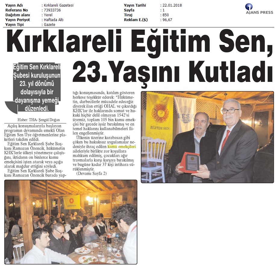 2018_01_22_Kirklareli Gazetesi_Kirklareli Egitim Sen 23. Yasini Kutladi_73933736_(1)