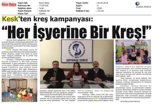 Basında Her İş Yerine Kreş Kampanyamız !