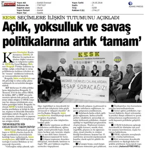 Basında Seçim Bildirgemiz