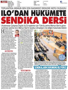 ILO'dan Hükümete Sendika Dersi! Memur Sen Bağımsız Değildir!