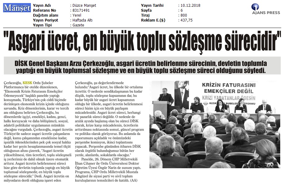 2018_12_10_DÅzce Manset_ SÅlepe SÅrecilir Disk Genel Baskani Arzu Äerkezoglu, Asgari_83171491_(1)