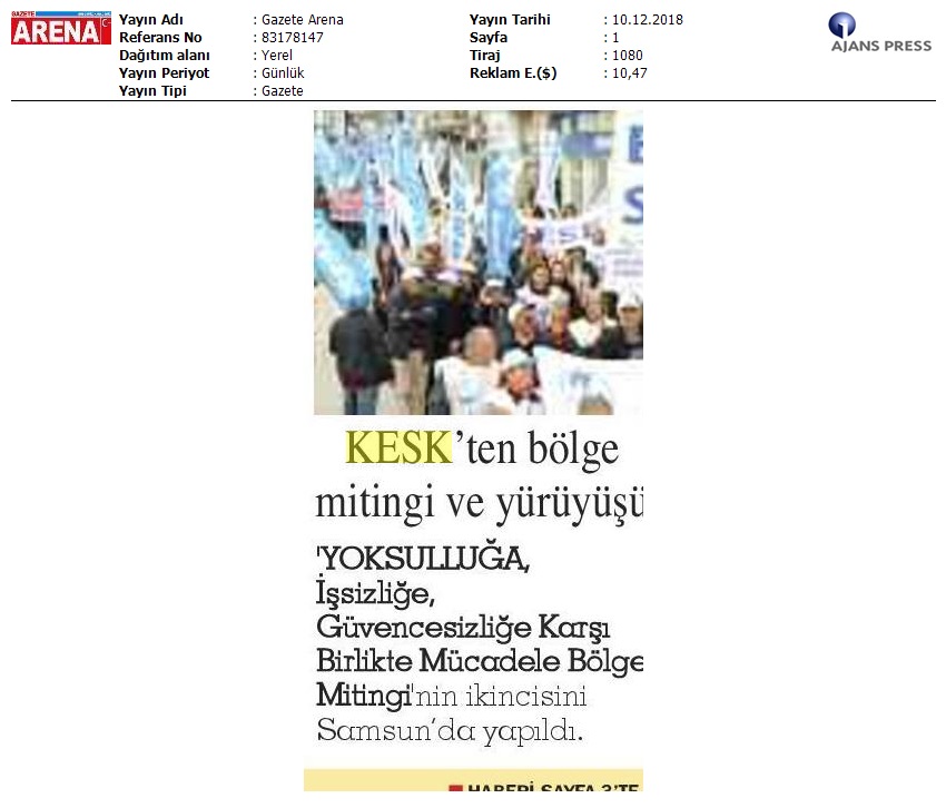 2018_12_10_Gazete Arena_ Bîlge Mitingi Ve YÅrÅyÅsÅ Yoksulluga, Issizlige, GÅvencesizlige_83178147_(1)